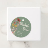 Sage Green Wildblume Wedding Danke Geschenkanhänger (Beispiel)