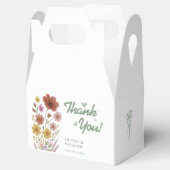 Sage Green Wildblume Wedding Danke Geschenkschachtel (Geöffnet)