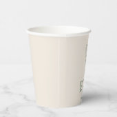 Sage Green Wildblume Wedding Pappbecher (Rechts)