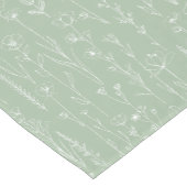 Sage Green Wildflower Baby Shower Table Runner Kurzer Tischläufer (Ecke)