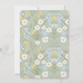 Sage Green Wildflower Feiertagskarte (Rückseite)