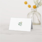 Sage Green Wildflower Folk Wedding Platzkarte (Rückseite)