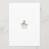 Sage Green Wildflower Wedding Design Flat Program Programm (Rückseite)