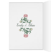 Sage Green Wildflower Wedding Table Number (Innen (Links))