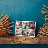 Sage Green Wings Pig Snout Memorial Foto Collage Fotoplatte (Seite)