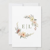 Sage Green Winter Pine Gold Weihnachtsfeier Einladung (Rückseite)