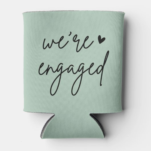 Sage Green Wir sind Verlobte Unterstützer von Enga Dosenkühler (Vorderseite)