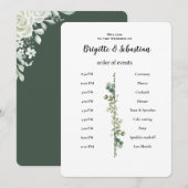 Sage Green Wird Greenery Gold Wedding Einladung (Vorne/Hinten)