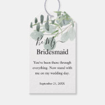 Sage Green wird mein Bridesmaid-Geschenketikett se