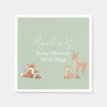 Sage Green Woodland-Tier-Baby-Shower