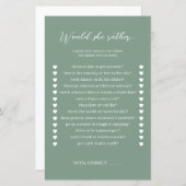 Sage Green würde sie eher Brautparty spielen (Vorne/Hinten)