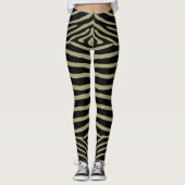 Sage Green Zebra Leggings (Vorderseite)