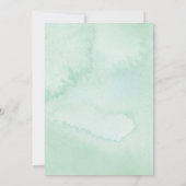 Sage Greenery Beary First Birthday Einladung (Rückseite)