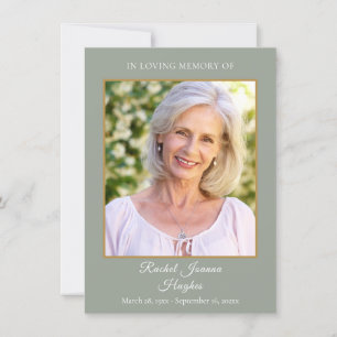 Sage Greenery Beerdigung Gedenkstätte Foto Gebetsk