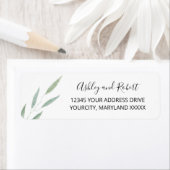 Sage Greenery Botanische Hochzeitsfeier Rücksendea (Insitu)