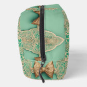 Sage Greenery Bow Krawatte Kunst Waschbeutel (Rechts)