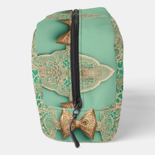 Sage Greenery Bow Krawatte Kunst Waschbeutel (Rechts)