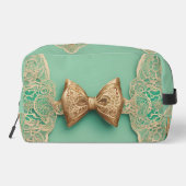Sage Greenery Bow Krawatte Kunst Waschbeutel (Rückseite)