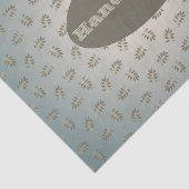 Sage Greenery Leaf Hand Made oder Vielen Dank Seidenpapier (Ausschnitt)