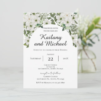 Sage Greenery Wedding Invitation Einladung