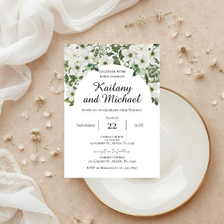 Sage Greenery Wedding Invitation Einladung