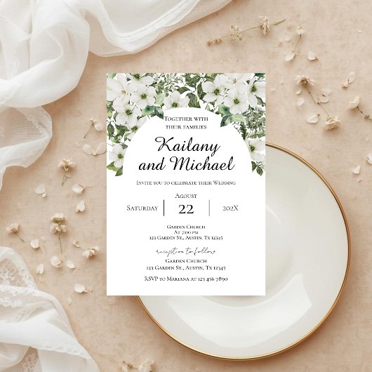 Sage Greenery Wedding Invitation Einladung