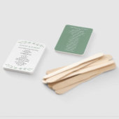 Sage Greenery Wedding Program, Botanischer Hand Fa Fächer (Non-assembled)