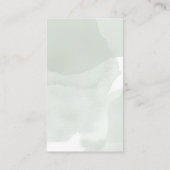 Sage Greenery White Rose Wedding Registry Begleitkarte (Rückseite)