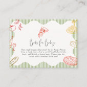 Sage-Grün Ciao Baby Italienische Pizza Baby Shower Begleitkarte (Vorderseite)