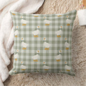 Sage Grün Gingham Gans Büffel Karo Kinderzimmer Kissen (Decke)