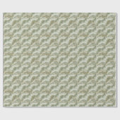 Sage-Grün-Gold abstraktes Marmordesign Geschenkpapier (Flach)