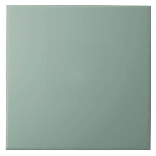 Sage Grün moderne minimale Solid-Farbe Fliese (Vorderseite)