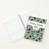 Sage-Grün Tapir Dschungel Fitness-Tracker Notizblock (Innenseite)
