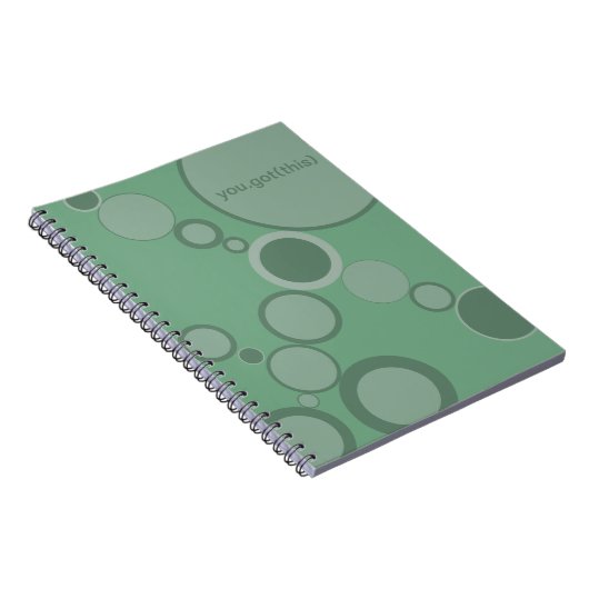 Sage grüne Blasen Sie das Got! Notizblock (Rechte Seite)