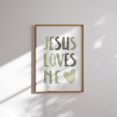 Sage grüner Regenbogen Jesus Liebe mir Poster