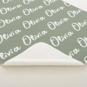 Sage Grünes individuelles Sherpa-Decke für Mama od Sherpadecke (3/4)