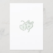 Sage Hand Drawn Floral Whimsical seating charts (Rückseite)