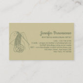 Sage Handmade Hobby Knitted Crochet Amigurumi Visitenkarte (Rückseite)