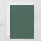 Sage Hellblauer Floraler Romantischer Hochzeit Einladung (Rückseite)