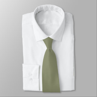 Sage Herb Pflanze Green Mid Century Solid Color Krawatte