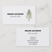 Sage Herbs Kulinarischer Koch Catering Business Ca Visitenkarte (Vorne/Hinten)