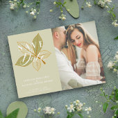 Sage Herbst verlässt Themed Wedding Custom Foto