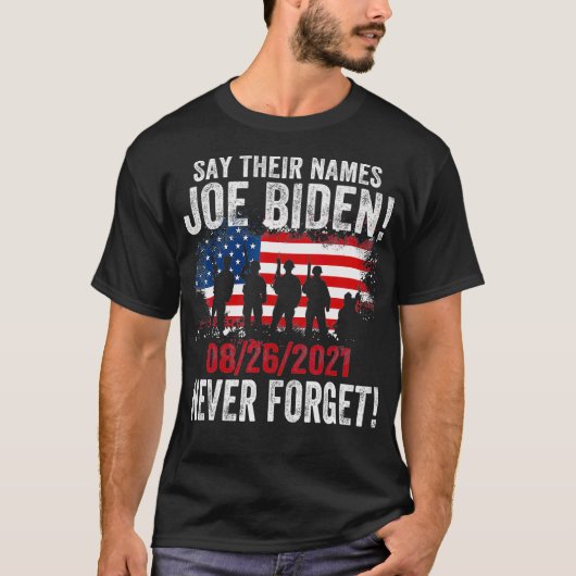 Sage ihre Namen Joe Namen von gefallenen Soldaten T-Shirt (Vorderseite)