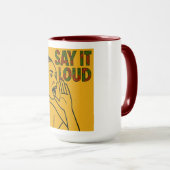 SAGE IT LOUD (FEMALE IMAGE) TASSE (VorderseiteRechts)