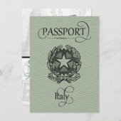 Sage Italy Passport Save the Date (Vorne/Hinten)