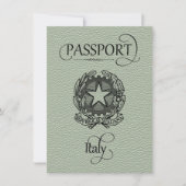 Sage Italy Passport Save the Date (Vorderseite)