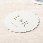 Sage & Ivory Simple Chic Couple Untersetzer (angewinkelt)