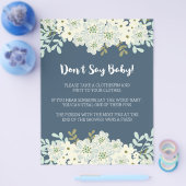 Sage kein Baby! Baby Shower Game Flyer (Einzeln)