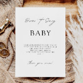 Sage kein Baby Game, Baby Shower Sign, Einladung