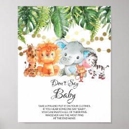Sage kein Baby Game Poster